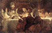 REMBRANDT Harmenszoon van Rijn The Conspiration of the Bataves Sweden oil painting artist